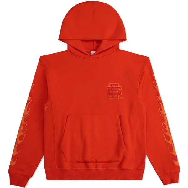 Eric Emanuel Red EE Flames Basic Hoodie
