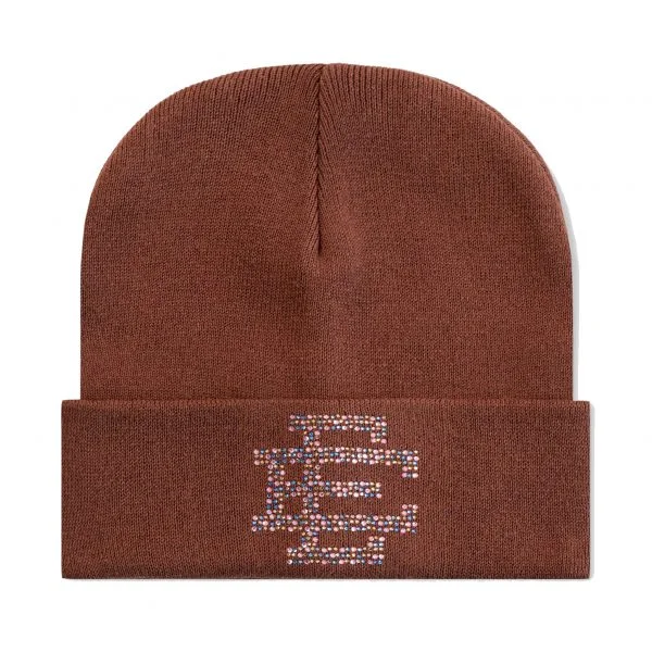 Eric Emanuel Brown EE Swarovski Beanie