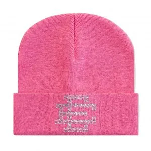 Eric Emanuel Pink EE Swarovski Beanie