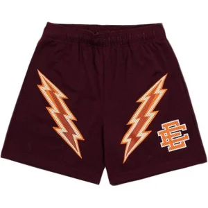 EE Basic Lightning Bolt Short Maroon/Orange/Bone