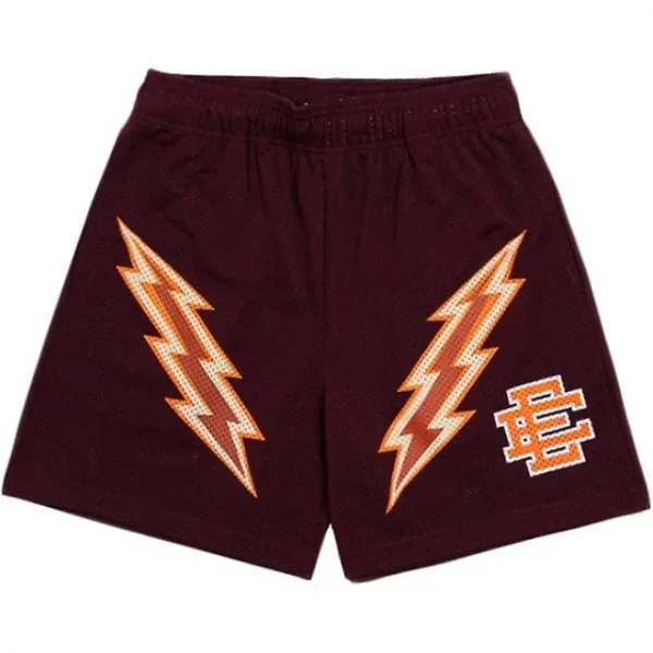 EE Basic Lightning Bolt Short Maroon/Orange/Bone